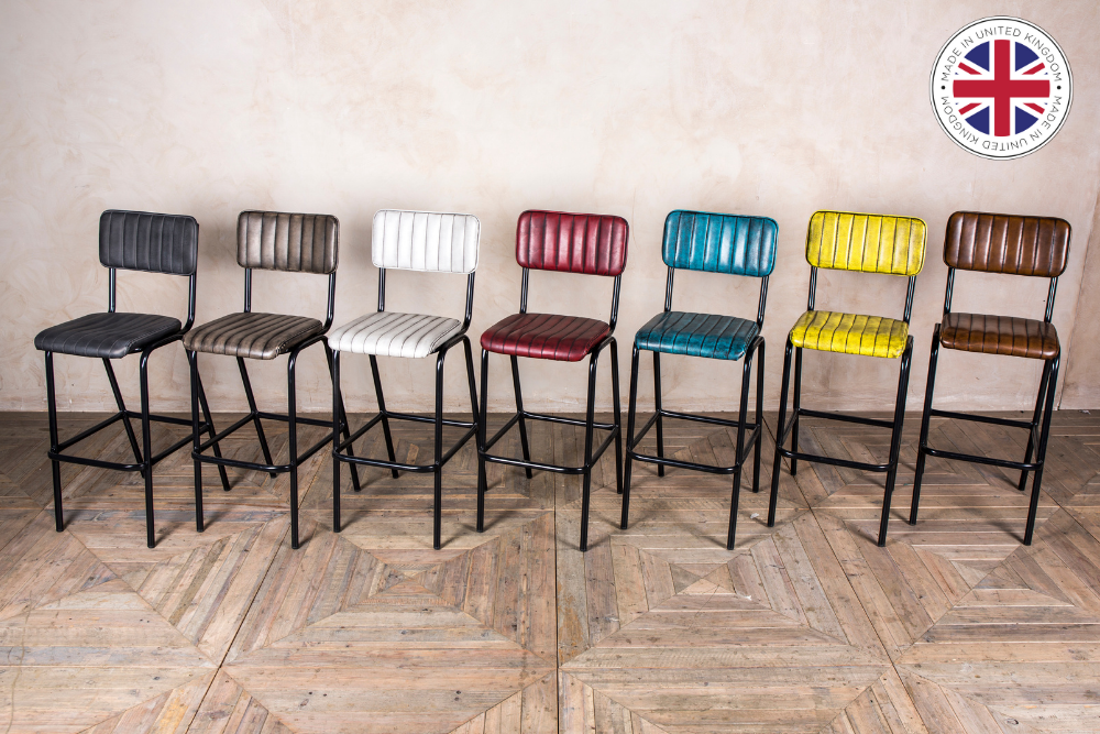 colourful contemporary bar stools